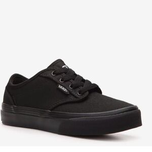 Youth Vans black canvas sneakers youth size 7